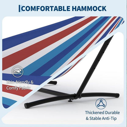 Hamac Double avec Support - 450 lbs, Toile Coton & Coussin Amovible - Pour Jardin, Intérieur/Extérieur, Vert