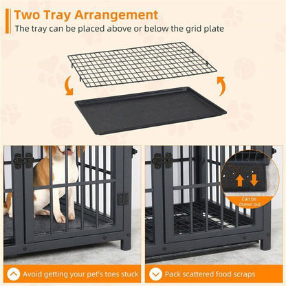 BingoPaw Cage pour Petit Chien Intérieur Caisse Chien Petite Taille Meuble Chiens 78.5x56.5x65cm