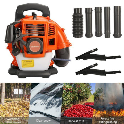 EB430 Souffleur à dos 1250W - longue buse - conception ergonomique - 1250W - 6800r/min - 180 x 45 x 45cm - ORANGE