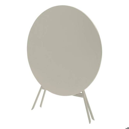 Table de jardin pliante ronde "Greensboro" vert olive 2 places en acier traité époxy - Hespéride