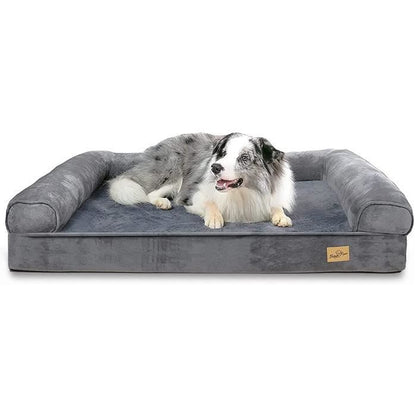 BingoPaw Panier Chien XXL Déhoussable Canapé Chien Orthopedique Ultra Doux Lit pour Chien Grande Taille, 135 x 100 x 24 cm