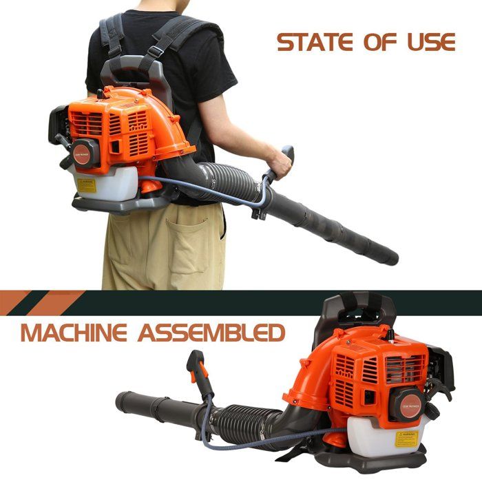 EB430 Souffleur à dos 1250W - longue buse - conception ergonomique - 1250W - 6800r/min - 180 x 45 x 45cm - ORANGE