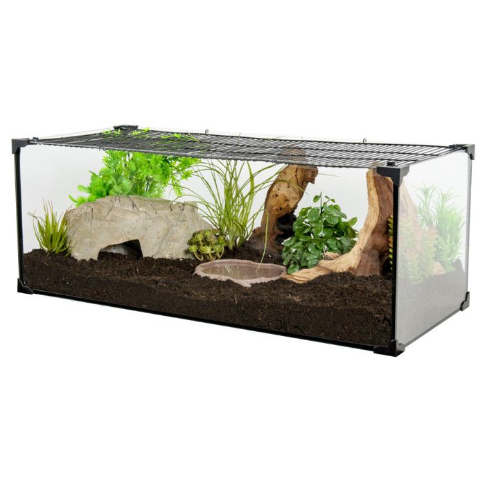 Terrarium tortue Karapas Terra 80 Pro noir - Zolux Noir