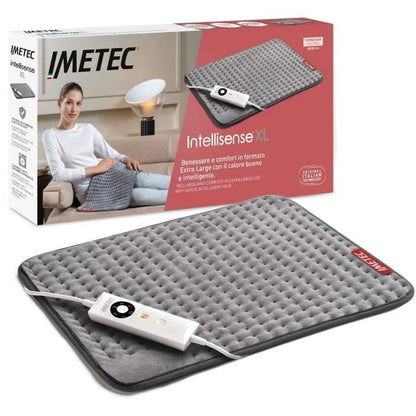 Surmatelas Chauffant - Imetec - 2 Places Adapto, 150x160 cm - 6 Températures Chauffage Rapide - 100% Coton - Température Constante