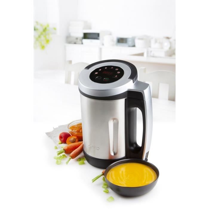 Blender chauffant DOMO – gris - 2,2 L – 7 programmes – 1000 Watt - DO716BL