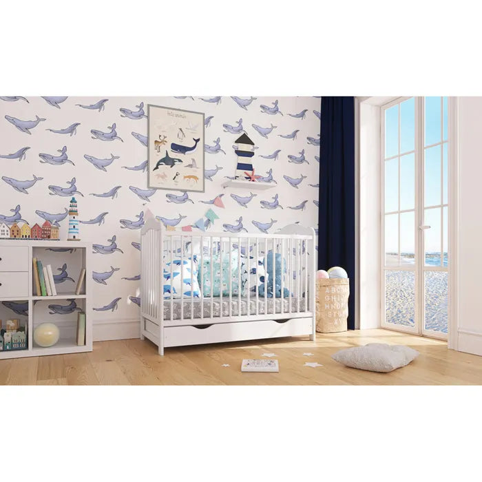 Lit Bébé Évolutif Avec Tiroir Chiara 120x60 Cm Lit bébé