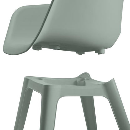 Chaises de jardin - KETER - AKOLA - Lot de 2 en résine - Gris olive - Dossier ergonomique