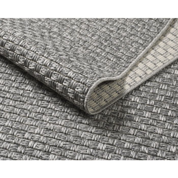 Tapis d'extérieur - THE CARPET - Maldives - Boho - Résistant - Gris - 140 x 200 cm
