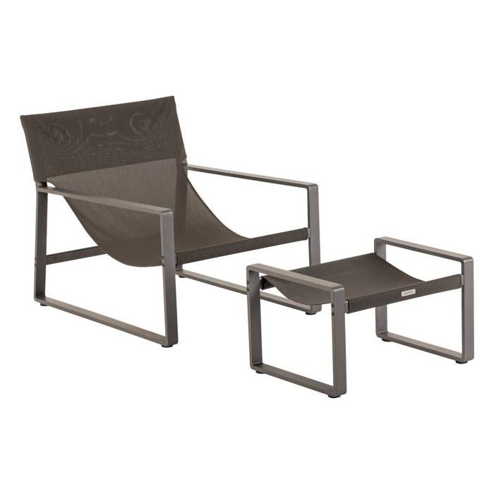 Fauteuil relax de jardin "Lambinio" blanc en aluminium en acier traité en epoxy - Hespéride