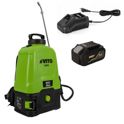 Pulvérisateur à Batterie 20V - 16L Batterie Lithium 2Ah + Chargeur Végetaux jardin toitures VITO