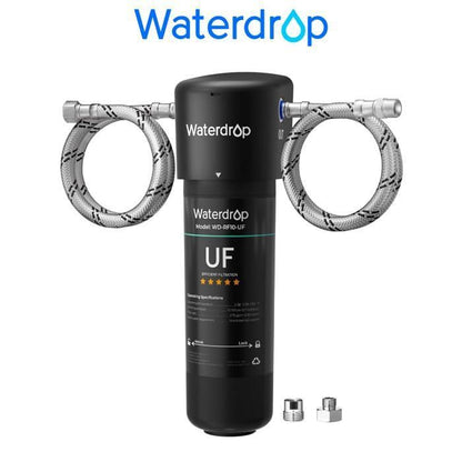 Waterdrop 10UB Système de Filtre à Eau Sous Évier avec Robinet Dédié, 11K Gallons de Filtration D'eau de Grande Capacité