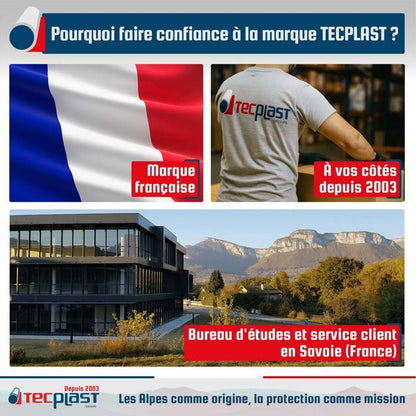 TECPLAST Bâche Serre 3x9 m 150SE - Film plastique transparent pour serre de jardin - Haute Qualité - Made in France