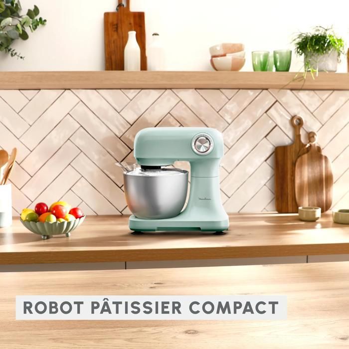 Moulinex Bake Partner, Robot pâtissier, Puissance de 1 100 W, QA525810