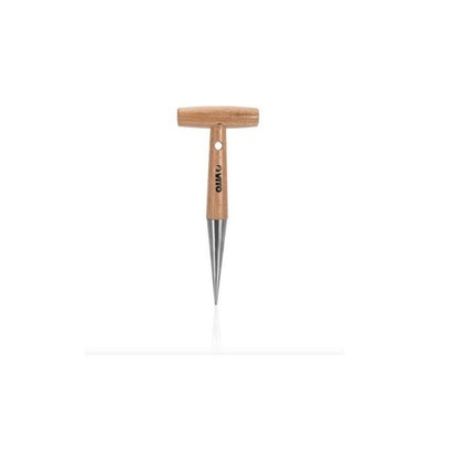 Kit 9 outils de jardin Manche bois Hêtre Inox et Fer forgés à la main  VITO