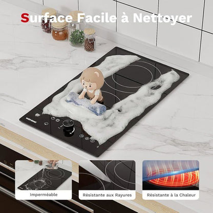 Plaque vitrocéramique WEHIMO XINLT2V-48 4 foyers 7200W