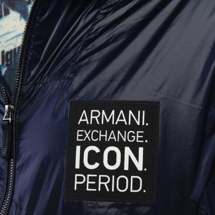 Blouson Armani Exchange - Bleu - 100% polyamide