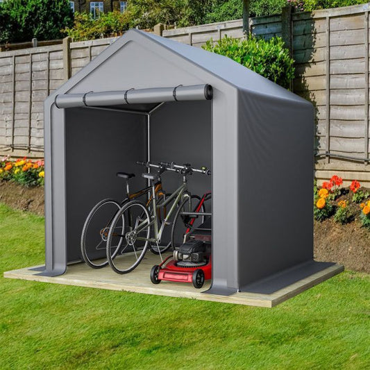 Abri de Jardin Pas Cher, Cabane de Jardin avec Volet Roulant,Abri Velo,Tente de Stockage pour Outils et