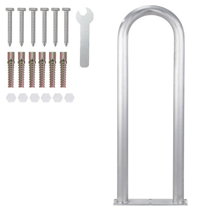 Rampe De Piscine 42.1x19.7in Aluminium Antidérapant, Barre Murale avec Embases, 100kg, Pour Piscine, Spa, Quai, Kit complet inclus
