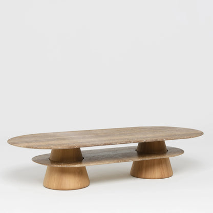 Table basse Pietra Ovale travertin