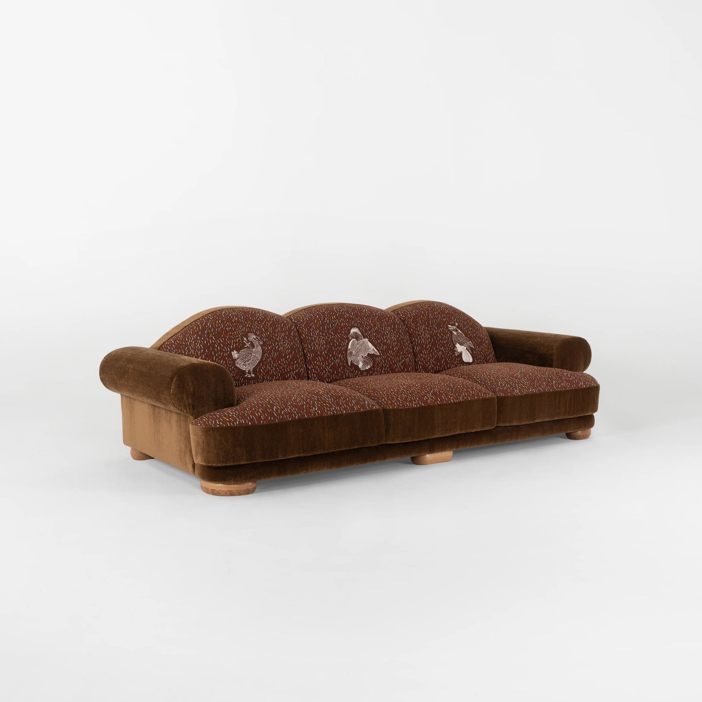 Sofa Saint Germain velours structuré